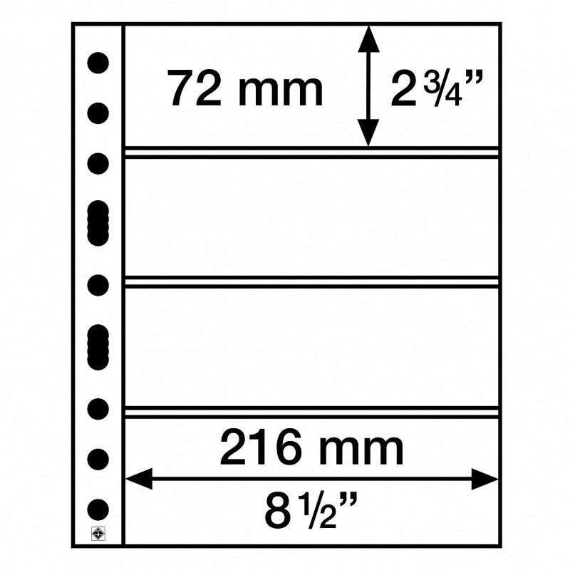 Pochettes plastique souple à 4 compartiments pour billets de banque.