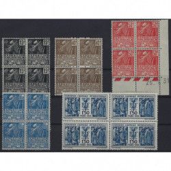 Expo coloniale de Paris timbres de France N°270-274 bloc de 4 neuf** / *.