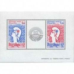 Bloc-feuillet de timbres N°8 PhilexFrance 82 neuf**.
