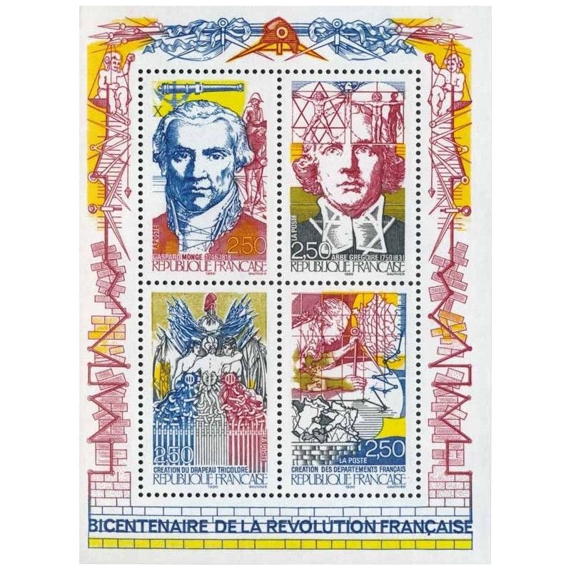 Bloc-feuillet de timbres N°12 Révolution neuf**.