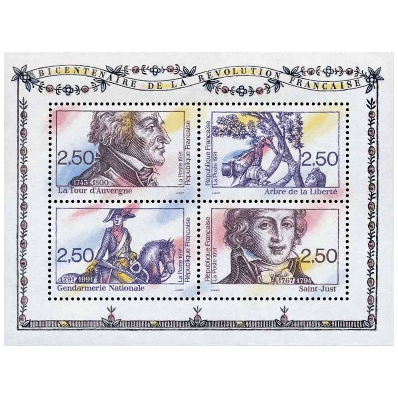 Bloc-feuillet de timbres N°13 Révolution neuf**.