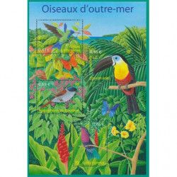 Bloc-feuillet de timbres N°56 Oiseaux d'outre-mer neuf**.