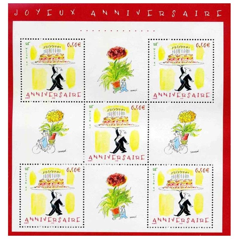 Bloc-feuillet de timbres N°75 Anniversaire neuf**.