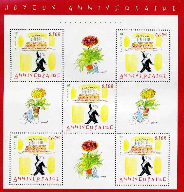 Bloc Feuillet De Timbres N 75 Joyeux Anniversaire Neuf Sup Philantologie