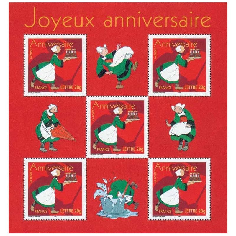 Bloc-feuillet de timbres N°83 Bécassine neuf**.