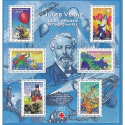 Bloc-feuillet de timbres N°85 Jules Verne neuf**.