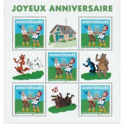 Bloc-feuillet de timbres N°112 Sylvain et Sylvette neuf**.