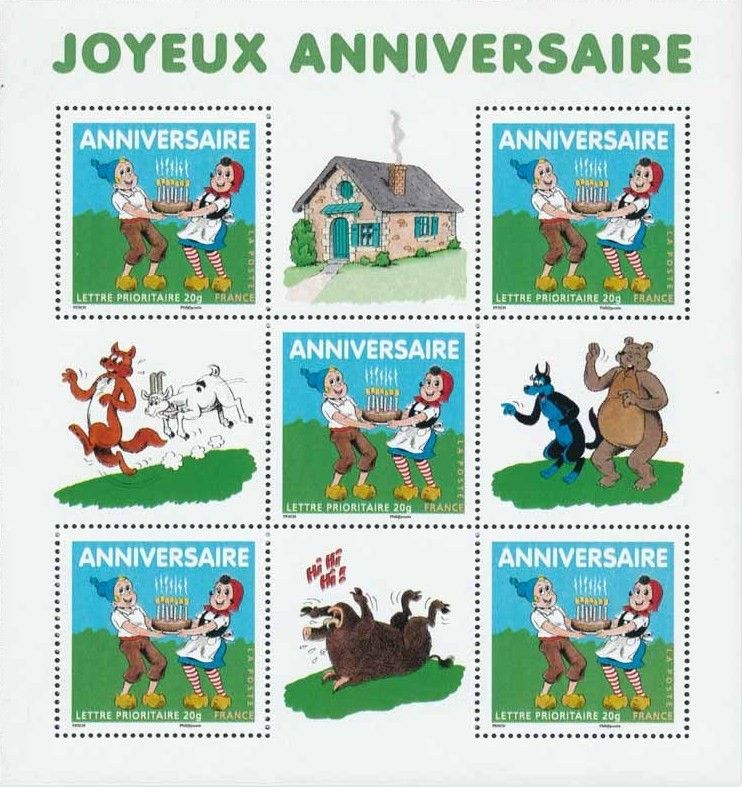 Bloc Feuillet De Timbres De France N 112 Joyeux Anniversaire Neuf Sup Philantologie