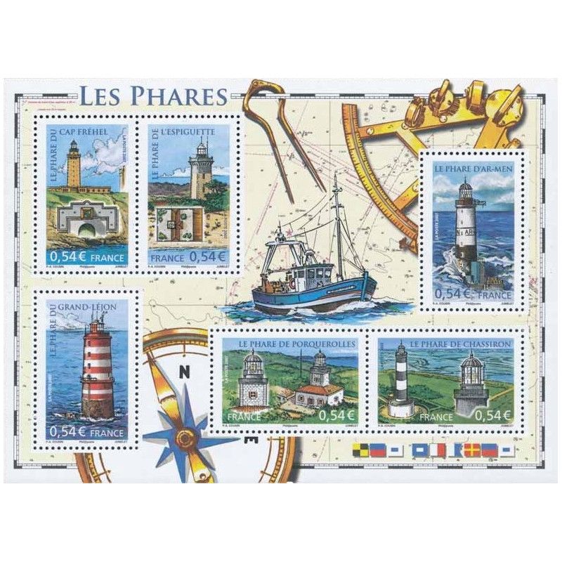 Bloc-feuillet de timbres N°114 Les phares neuf**.