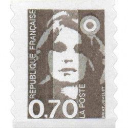Timbre autoadhésif de France N°6 - Marianne du Bicentenaire.