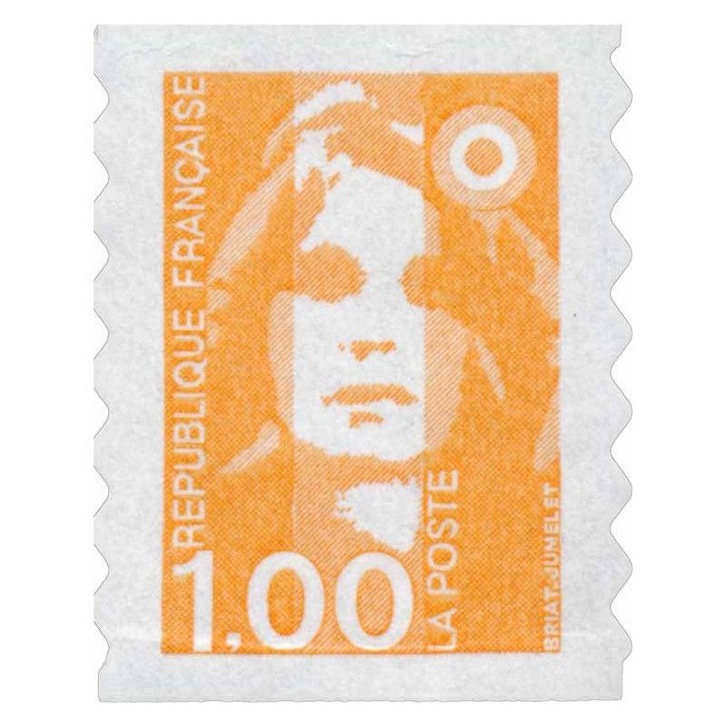 Timbre autoadhésif de France N°8 - Marianne du Bicentenaire.