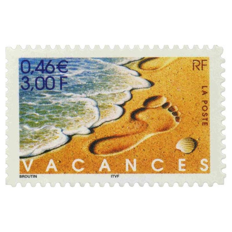 Timbre autoadhésif de France N°29 - Bonnes vacances.