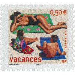 Timbre autoadhésif de France N°35 - Bonnes vacances.