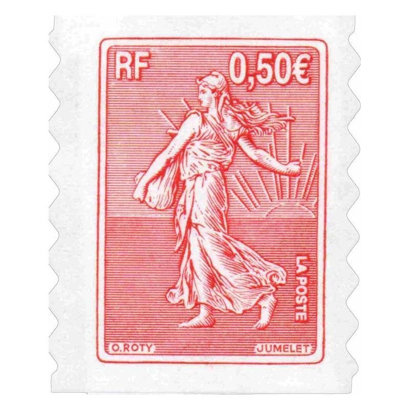 Timbre autoadhésif de France N°36 - Semeuse de Roty.