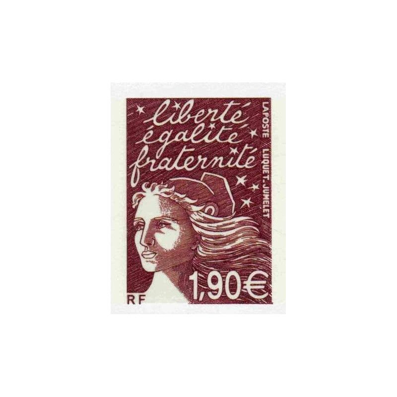 Timbre autoadhésif de France N°48D - Marianne du 14 juillet.