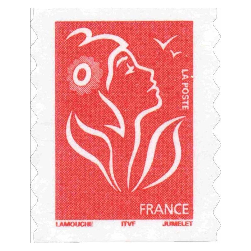 Timbre autoadhésif de France N°49 - Marianne de Lamouche.