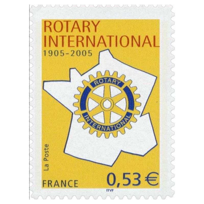 Timbre autoadhésif de France N°52 - Rotary Club International.