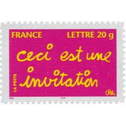 Timbre autoadhésif de France N°52A - Invitation.