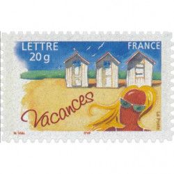 Timbre autoadhésif de France N°53 - Vacances.