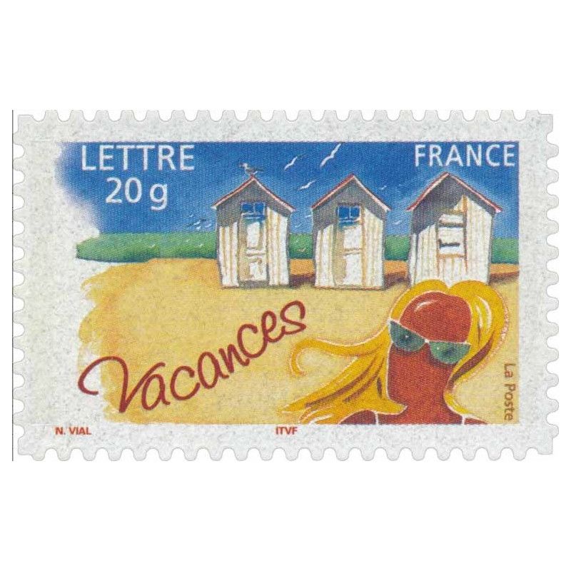 Timbre autoadhésif de France N°53 - Vacances.