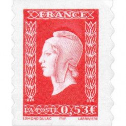 Timbre autoadhésif de France N°66 - Marianne de Dulac.