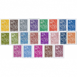 Timbres autoadhésifs de France N°84A-84U - Marianne de Lamouche.