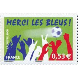 Timbre autoadhésif de France N°85B - Merci les bleus.