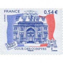 Timbre autoadhésif de France N°117 - La Cour des Comptes.