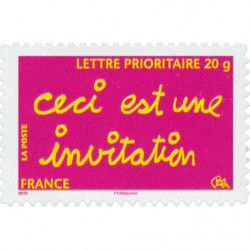 Timbre autoadhésif de France N°204 - Invitation.