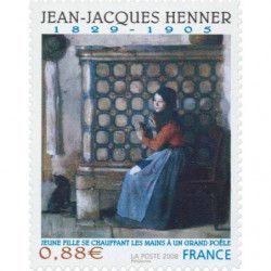 Timbre autoadhésif de France N°223 Jean-Jacques Henner.