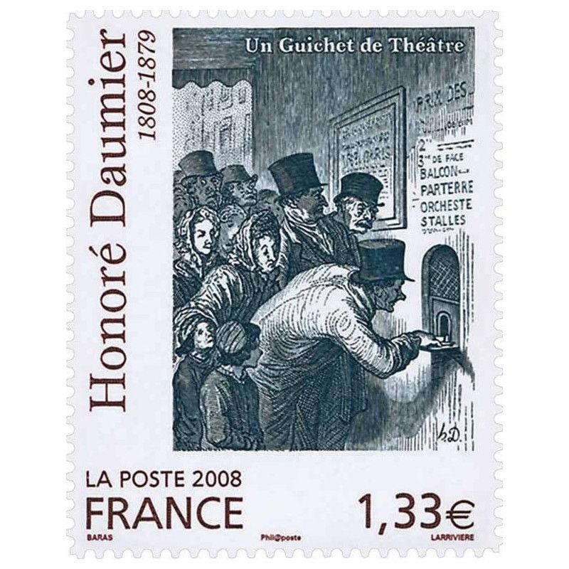 Timbre autoadhésif de France N°224 - Honoré Daumier.