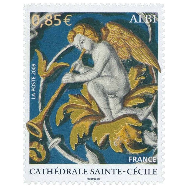 Timbre autoadhésif de France N°267 Cathédrale Sainte-Cécile.