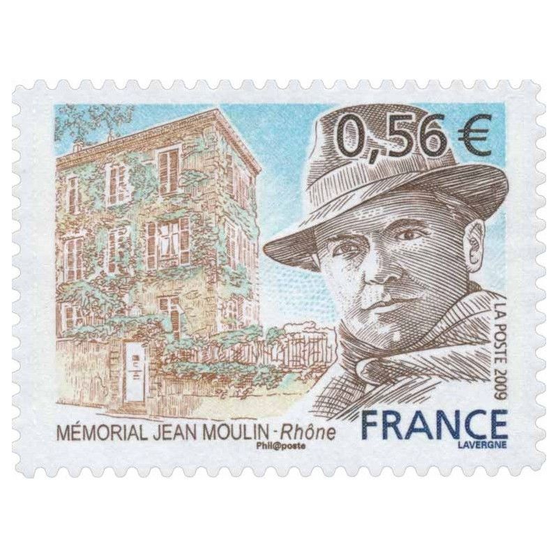 Timbre autoadhésif de France N°340 - Jean Moulin.