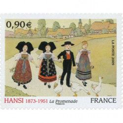 Timbre autoadhésif de France N°370 - Hansi.