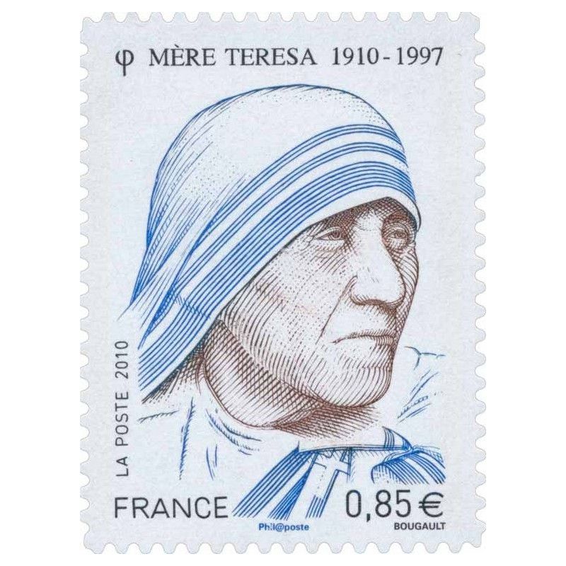 Timbre autoadhésif de France N°468 - Mère Teresa.
