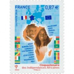 Timbre autoadhésif de France N°472 - Indépendances africaines.