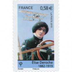 Timbre autoadhésif de France N°485 - Elise Deroche.