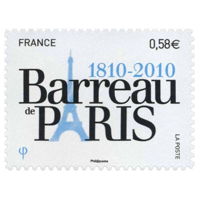 Timbre autoadhésif de France N°508 - Barreau de Paris.