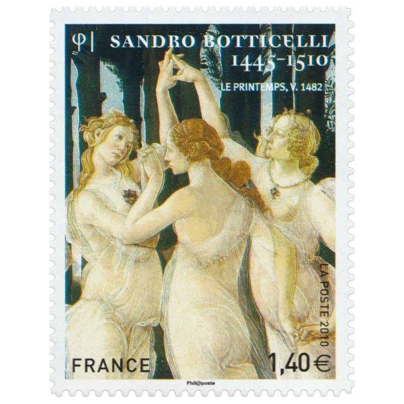 Timbre autoadhésif de France N°509 - S. Botticelli.