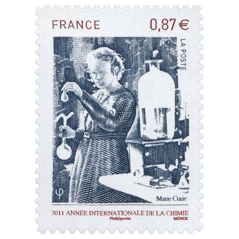 Timbre autoadhésif de France N°524 - Marie Curie.