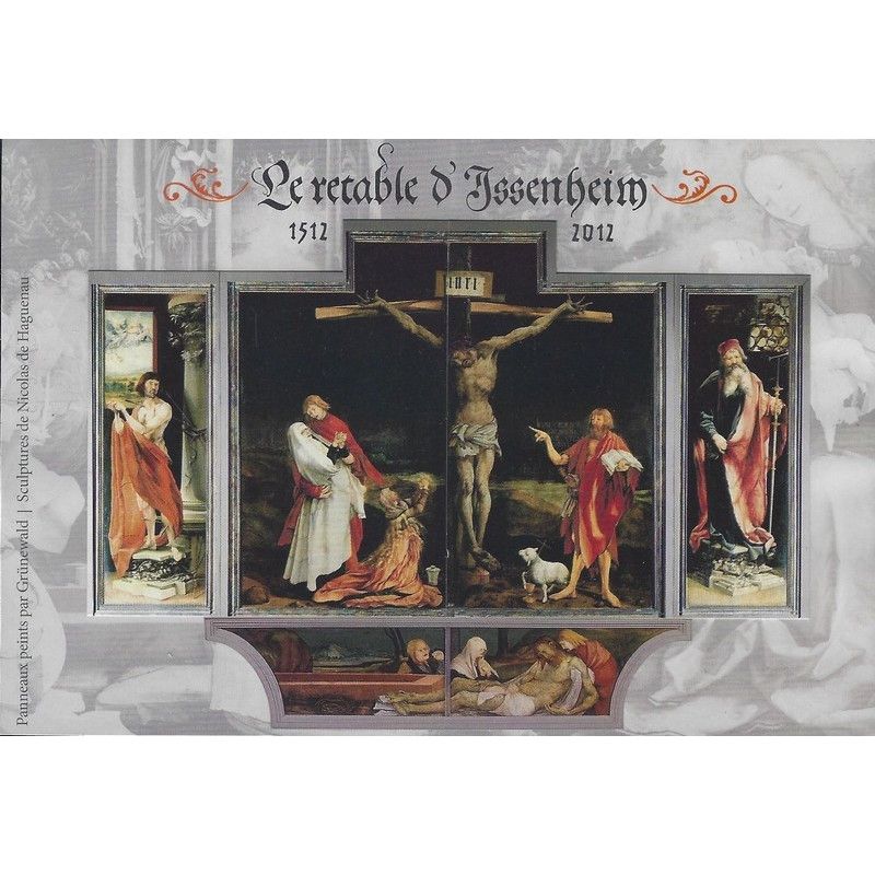 Feuillet de 3 timbres Le retable d'Issenheim F4675 neuf**.