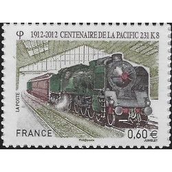 Timbre autoadhésif de France N°711 - Locomotive Pacifique 231K8.