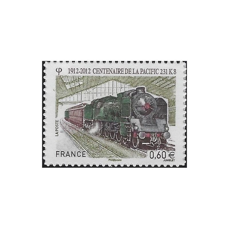 Timbre autoadhésif de France N°711 - Locomotive Pacifique 231K8.