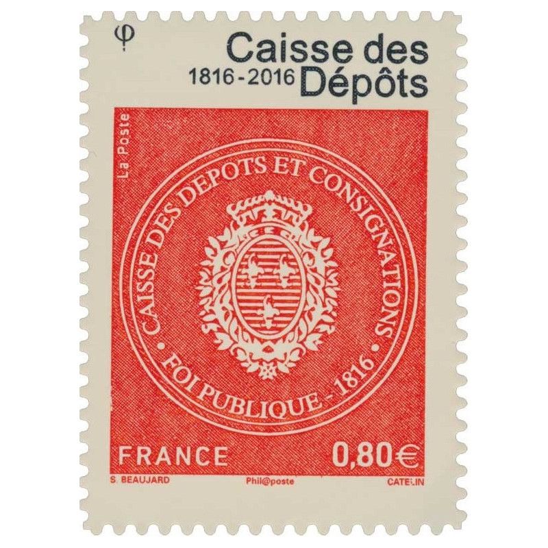 Timbre autoadhésif de France N°1269A - Caisse des Dépôts.