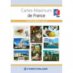 Catalogue des cartes maximum de France, supplément 2019.