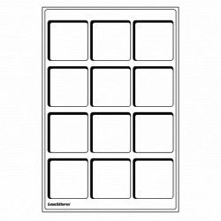 Plateaux numismatiques Leuchtturm format L à 12 cases carrées.