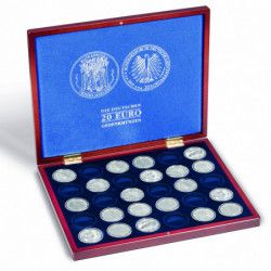 Coffret numismatique Volterra pour 30 pièces de 20 euros allemandes.