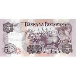 Botswana 3 billets de banque neufs.