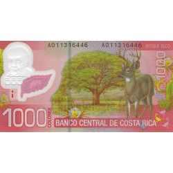 Costa Rica 3 billets de banque neufs.