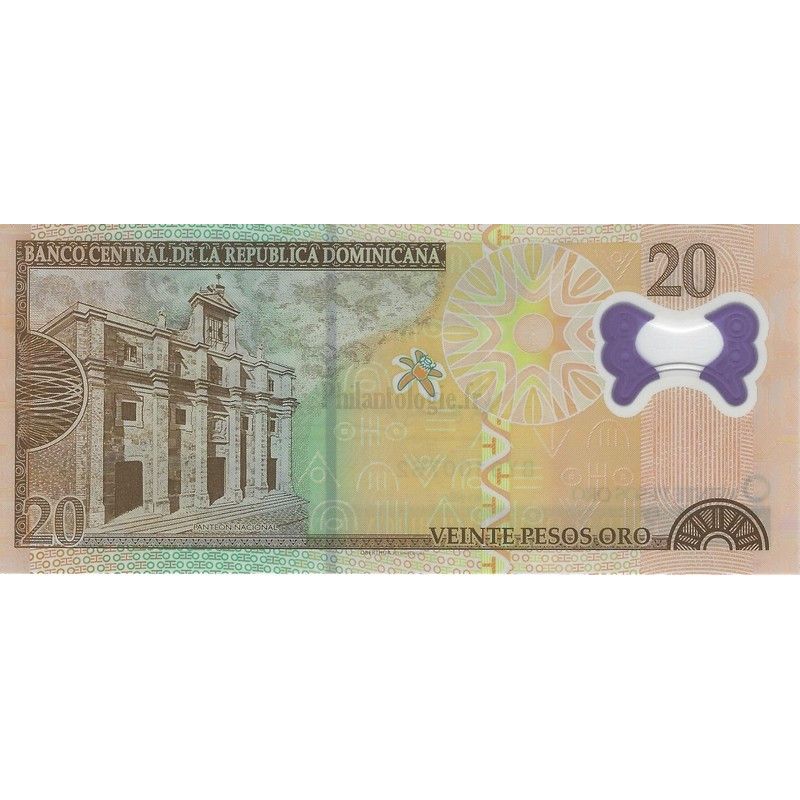 République Dominicaine 3 billets de banque neufs.